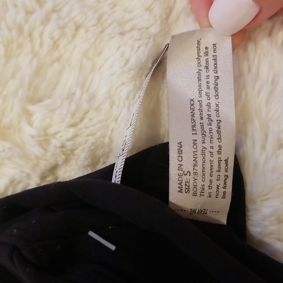 5ne Musesonly black yoga workout tank top, size S - Picture 6 of 10